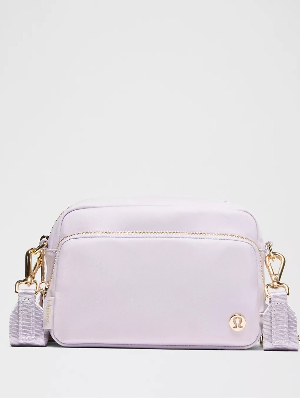 lululemon athletica Lilac Crossbody Bag with Gold Hardware